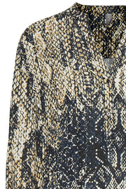 CUandrea Snake Dress | Sort | Kjole med slange print fra Culture