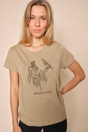 Cade O-SS Deco Tee | Twill | T-shirt fra Mos Mosh