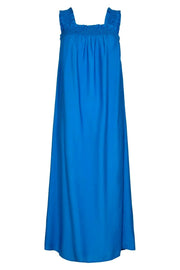Callum Smock Long Strap Dress | New Blue | Kjole fra Co'couture