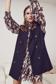 Chloe Oversize Vest | Black | Lang vest fra Co'Couture