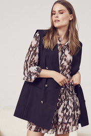 Chloe Oversize Vest | Black | Lang vest fra Co'Couture