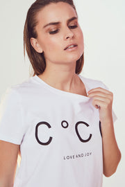 Coco Signature Tee | Hvid | T-shirt fra Co'couture