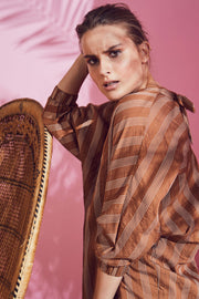 Martina tunic shirt | Suntan | Oversize skjorte fra Co'couture