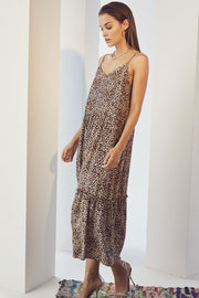 Mini Leo Strap Dress | Khaki | Kjole fra Co'Couture