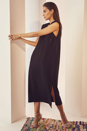 Eduarda Ankle Tee Dress | Black | Kjole fra Co'couture
