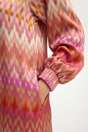 Madonna shirt dress | Orange Rose Print | Skjorte fra Gustav