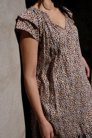 Sunrise Crop Wild Flower Dress | Navy | Kjole fra Co'couture