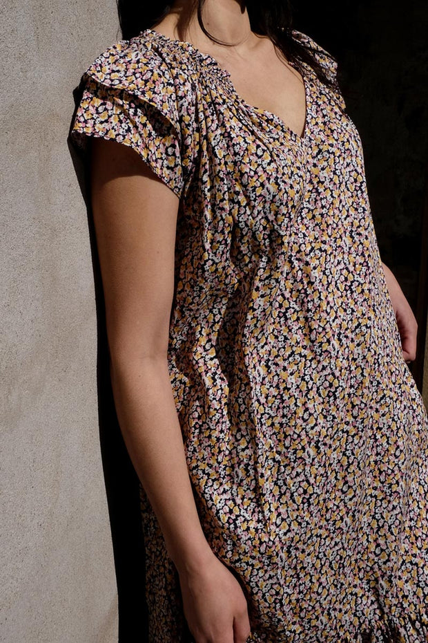 Opiate Tag ud Kassér Co'couture Kjole | Navy | Sunrise Crop Wild Flower Dress – Lisen.dk