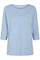 Fenja-3/4-Round  | Chambray Blue  | T-shirt fra Freequent
