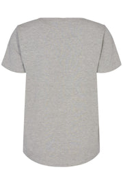 Fenjal-Tee-Five  | Medium grey mlg. combi | T-shirt fra Freequent