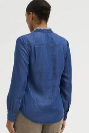 Frill shirt | Washed Blue | Skjorte fra Gustav