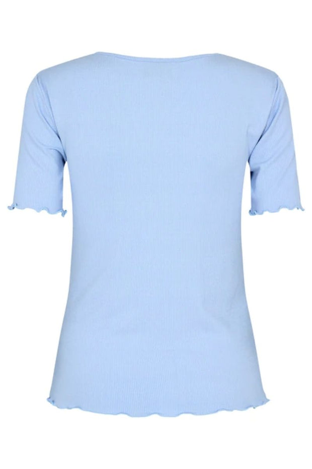 Natalia ss blouse | Baby Blue | Bluse fra Liberté