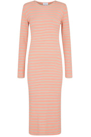 Natalia LS Dress | Peach Sand Stripe | Kjole fra Liberté