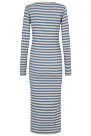 Natalia LS Dress | Blue Sand Stripe | Kjole fra Liberté