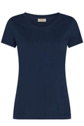 Arden Organic O-SS Tee  | Navy | T-Shirt fra Mos Mosh