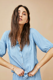 Coin-Sh | Light blue | Bluse fra Freequent