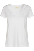 Arden Organic V-SS Tee  | White | T-Shirt fra Mos Mosh