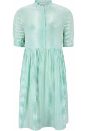 Allysia Dress | Simply Green | Stribet kjole fra Soft Rebels