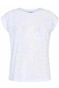 Blonde-Tee-Flower | Strahlend weiß | T-Shirt von Freequent – nedsat