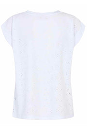 Blond-Tee-Flower | Brilliant white | T-Shirt fra Freequent
