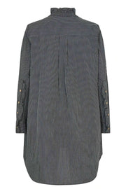 Emeria Tunica Dress | Black Grey Stripes | Kjole fra Gossia
