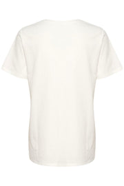 CUgith Vneck T-Shirt | Spring Gardenia | T-shirt fra Culture