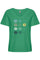 CUgith Vneck T-Shirt | Holly Green | T-shirt fra Culture