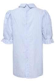 CUbrigitta ss Blouse | Cashmere Blue Stripe | Skjorte fra Culture