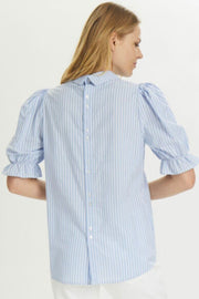 CUbrigitta ss Blouse | Cashmere Blue Stripe | Skjorte fra Culture