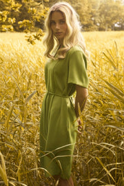 Adley Leia Dress | Forest Green | Kjole fra Mos Mosh