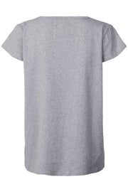 Erika Tee | Grey Melange | T-shirt fra Lollys Laundry
