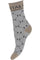 Fashion Sock | Sølv / Brun | Glimmer strømper fra Hype the Detail