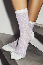 Fashion Sock | Lilla / Silver | Glimmer strømper fra Hype the Detail