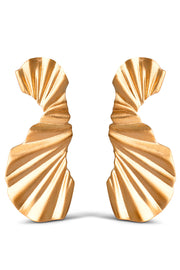 Big Wave Earring | Guld | Øreringe fra Enamel