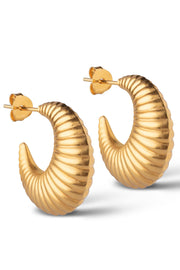 Cornelia Large Hoops | Guld | Øreringe fra Enamel