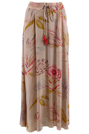 Elisa Silk Pocket Skirt | Poppy Rose | Nederdel fra Black Colour