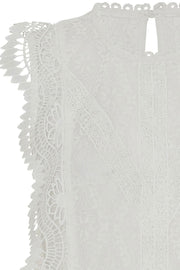 Lulu blouse | Hvid | Blondebluse fra Emm Copenhagen