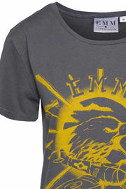 Emm Eagle Tee | Yellow | T-shirt med ørn fra Emm Copenhagen
