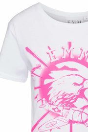 Emm Eagle Tee | Pink | T-shirt med ørn fra Emm Copenhagen