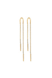 Hoop chain | Guld | Lange kæde øreringe fra Enamel