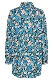 Edna Ls Shirt | Blue Flower | Skjorte fra Liberté
