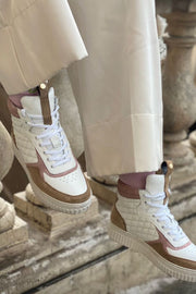 Emily Sneakers Boot | Whitetaupe | Sneakers fra Copenhagen Shoes