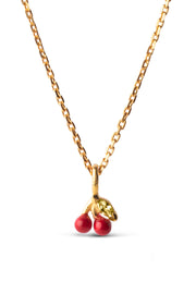 Cherry Necklace | Red | Halskæde fra Enamel