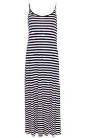 Enjoy The Silence | Navy Stripe | Lang kjole fra COMFY COPENHAGEN