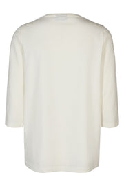 Fenja 3/4 Round | Offwhite | Bluse fra Freequent