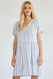 Dea Dr Stripe | Chambray Blue | Dress fra Freequent