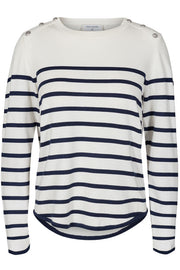 Ava striped pullover | Strik med striber fra Freequent