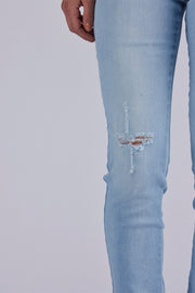 Shantal Pant Ankle Broken | Bleached Blue | Ankel leggings fra Freequent