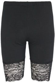 Zuni Shorts Lace | Sort | Cykelshorts med blonde fra Freequent