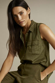 Hella shirt | Burnt olive | Top fra Freequent